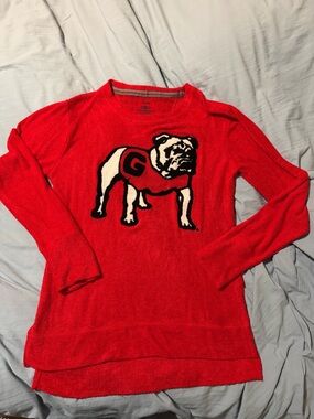 Red Bulldog Crewneck Sweater - Three Square by Royce Apparel